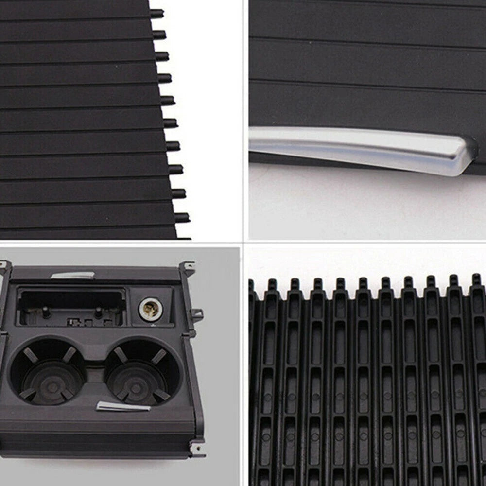 2Pcs Center Console Storage Lid Roller Cover for BMW X5 X6 (2007–2014)