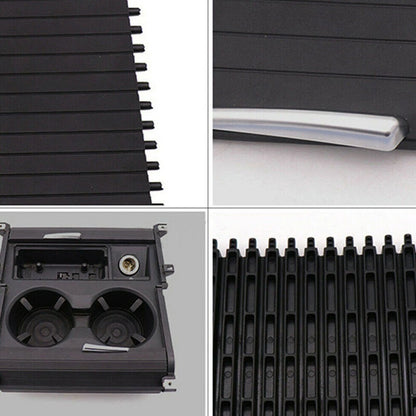 2Pcs Center Console Storage Lid Roller Cover for BMW X5 X6 (2007–2014)