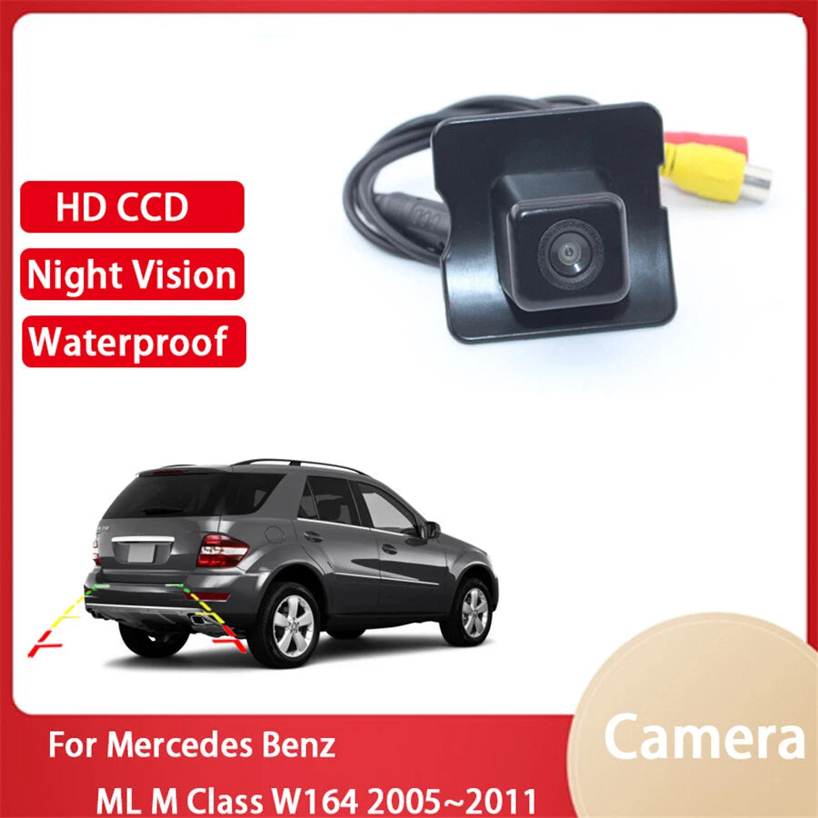 CCD Full HD Rear View Back up Camera For Mercedes Benz ML M Class W164 2005~2011