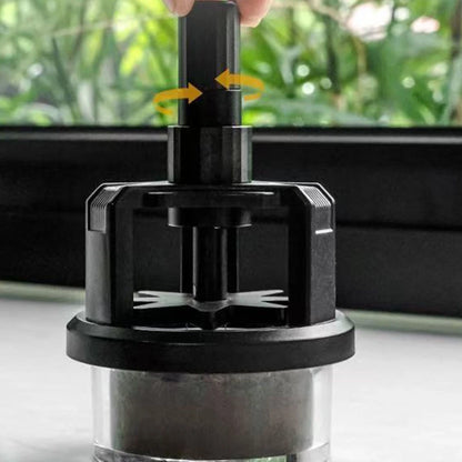Adjustable Needle Height Espresso Tool for Even Coffee Grounds Distribution