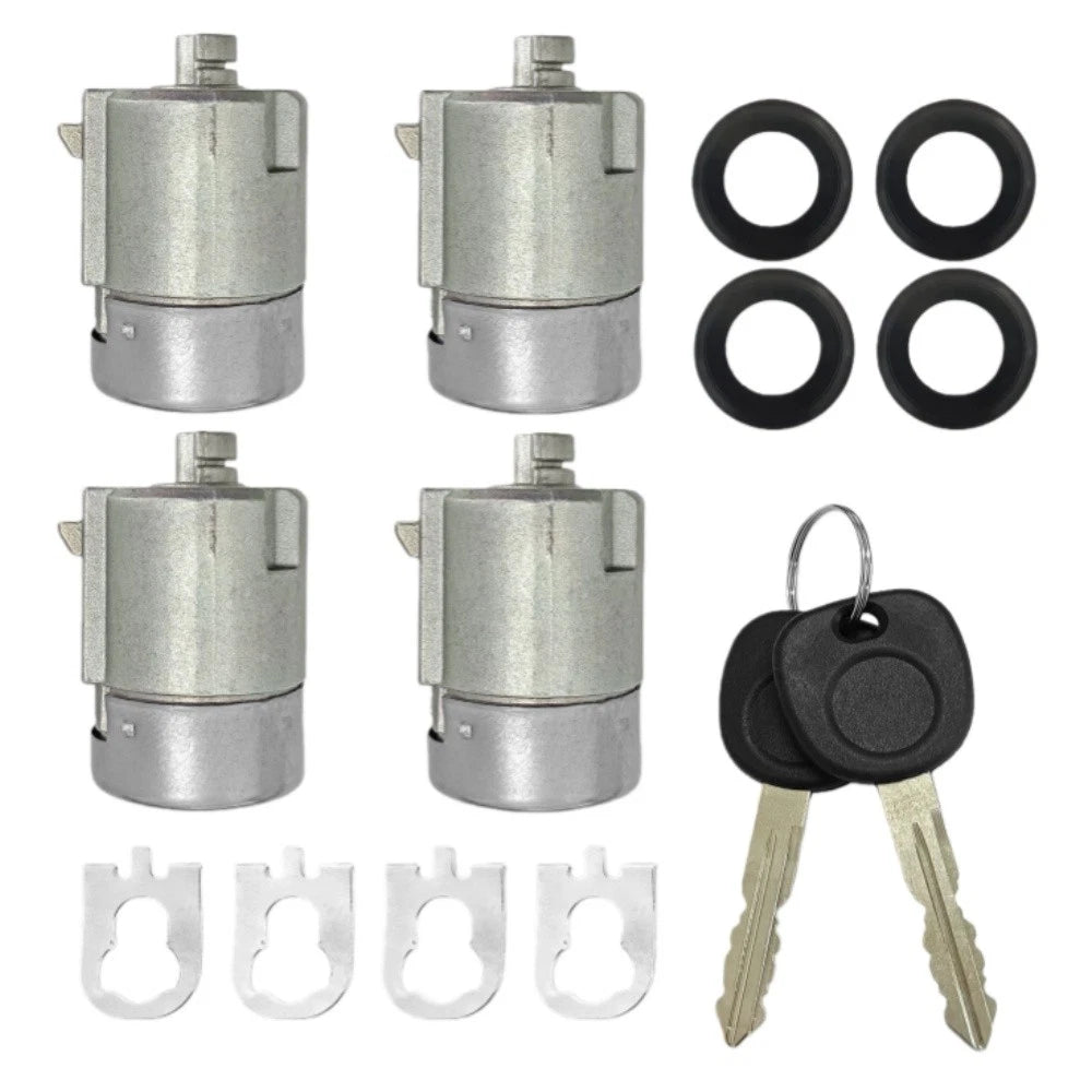 4x Door Lock Cylinder w/ Keys For 01-10 Chevy GMC Express Savana 1500 2500 3500
