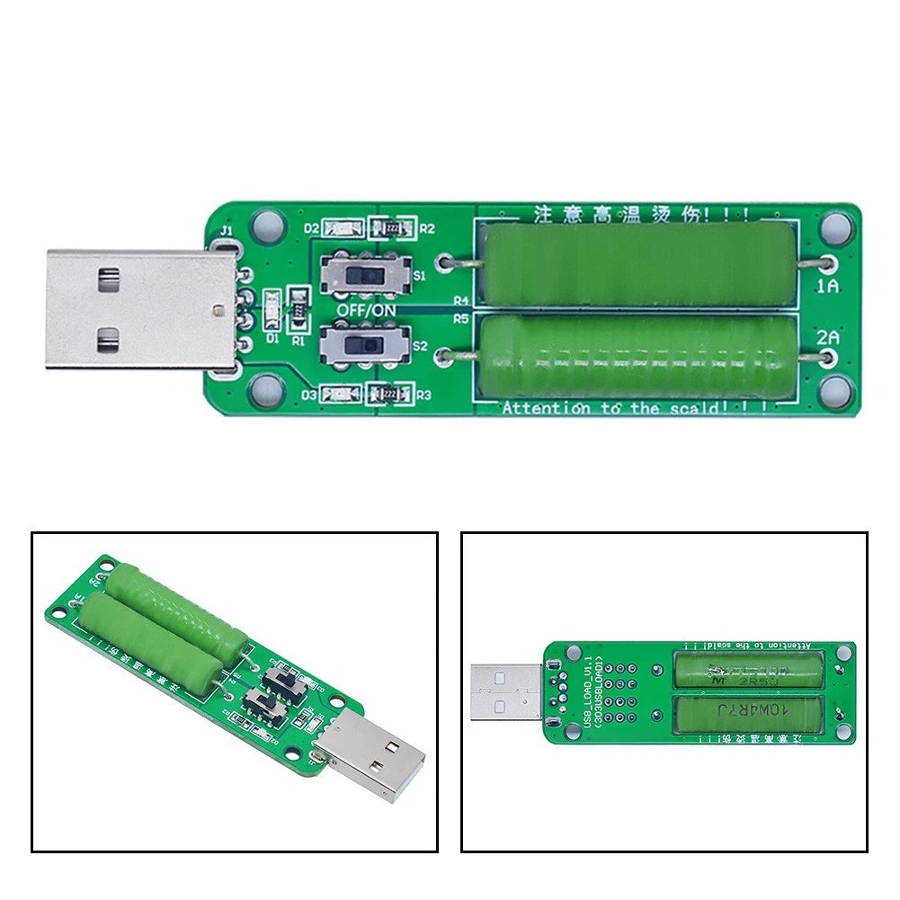 Load Switch with USB Interface for 5V Testing (Adjustable 1A 2A 3A)
