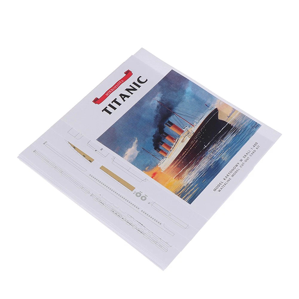 Paper Model Ship for British Titanic (1911–1912) 1/400 Scale Unassembled