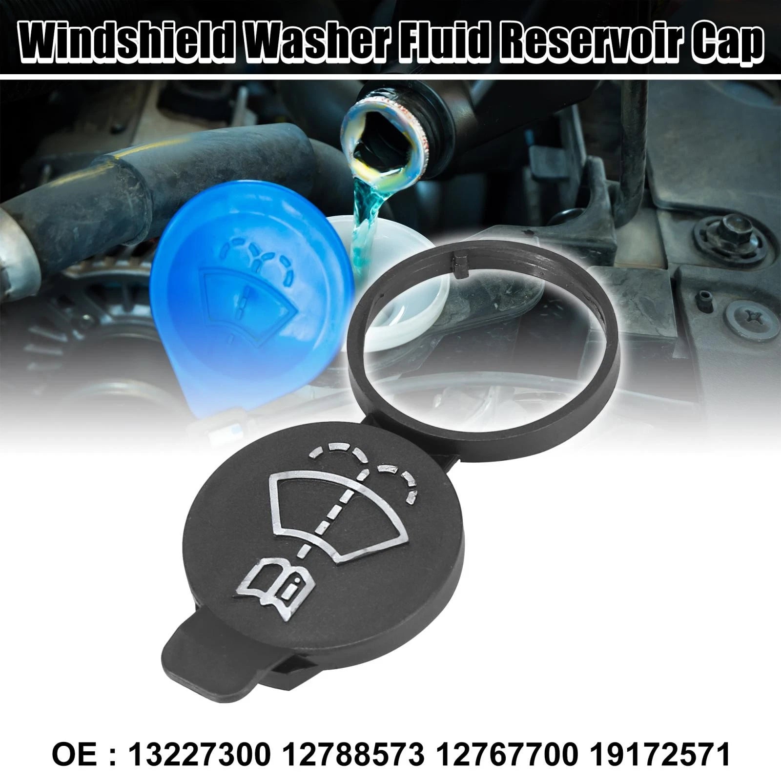 Windshield Washer Fluid Reservoir Cap OEM Replacement for Chevrolet for Cadillac (2000–2019)