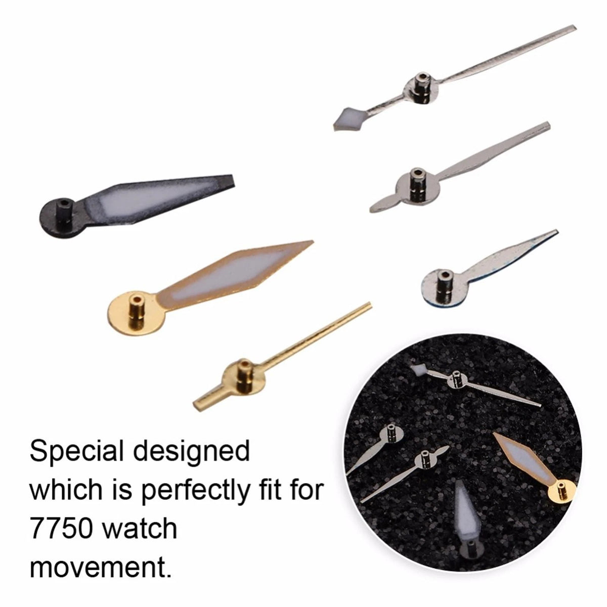 6Pcs Metal Needle Replacement for ETA 7750 Movement