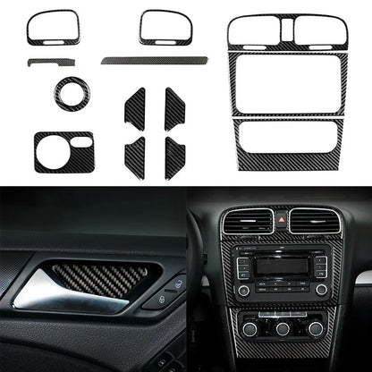 Full Set Carbon Fiber Interior Trim for Golf 6 MK6 (2008–2012)