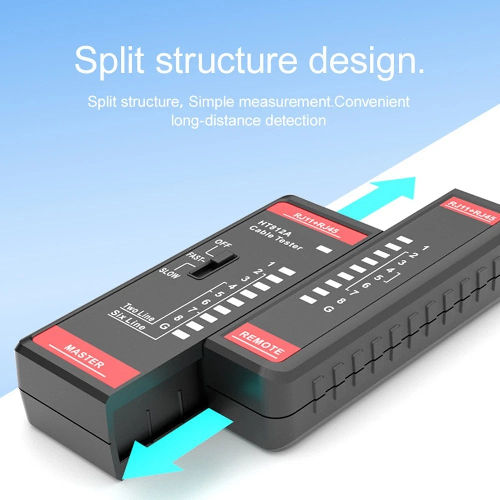 HT812A Cable Tester for RJ45 Network & RJ11 Phone Line