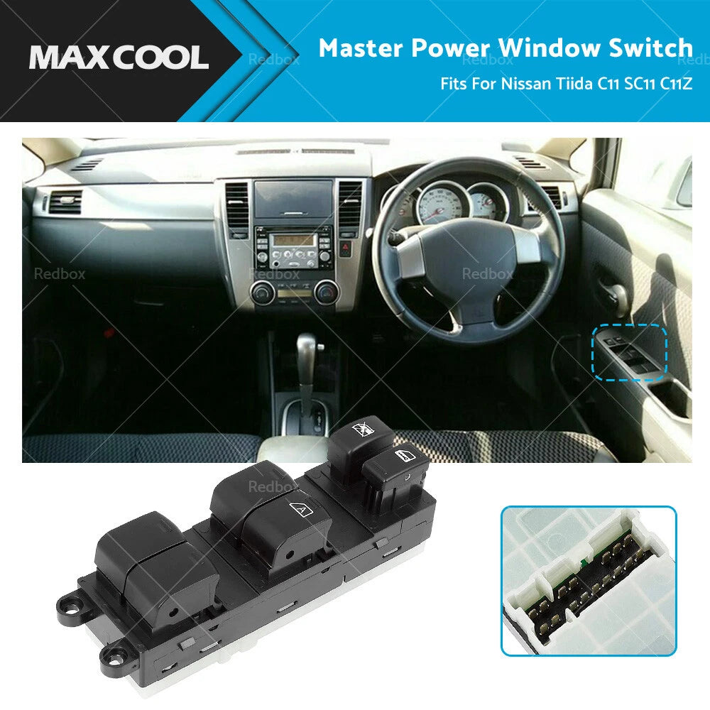 Master Power Window Switch for Nissan Tiida C11 SC11 C11Z (2006–2010)