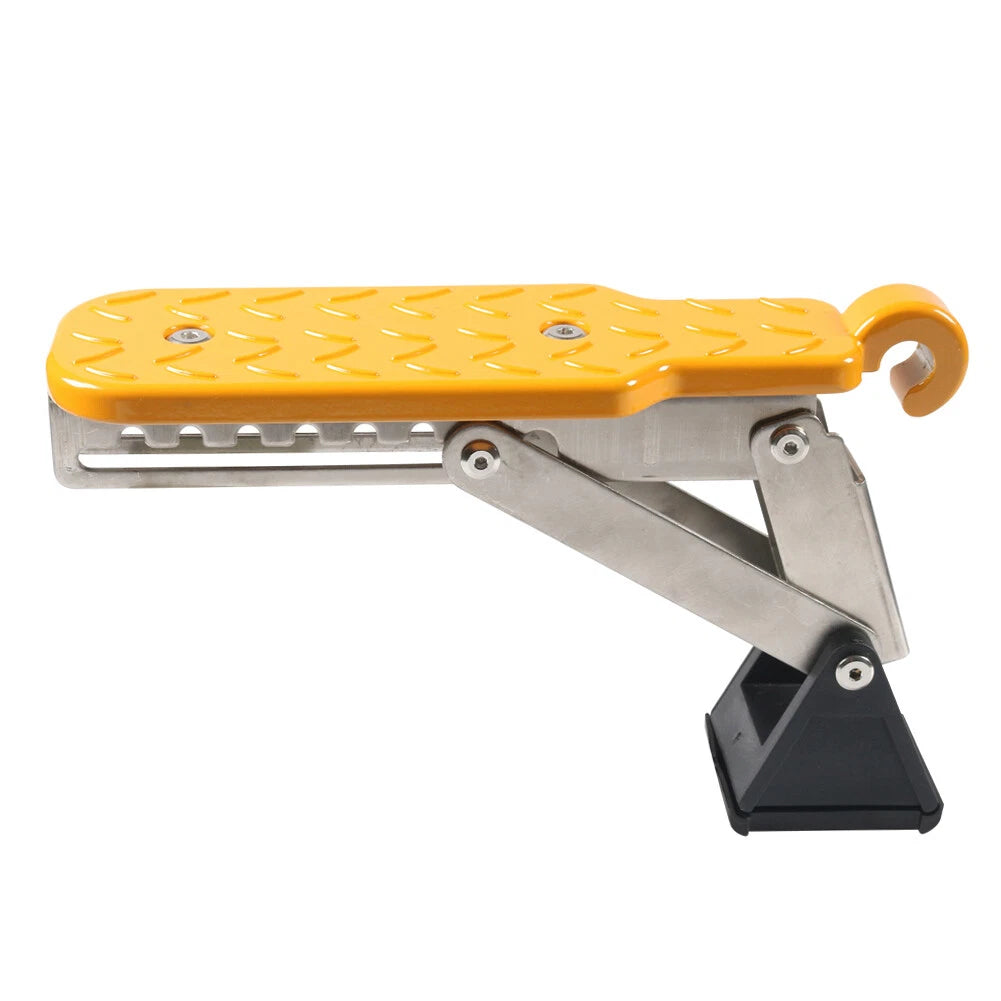 Adjustable Foldable Roof Rack Door Step Stand Pedal Gold