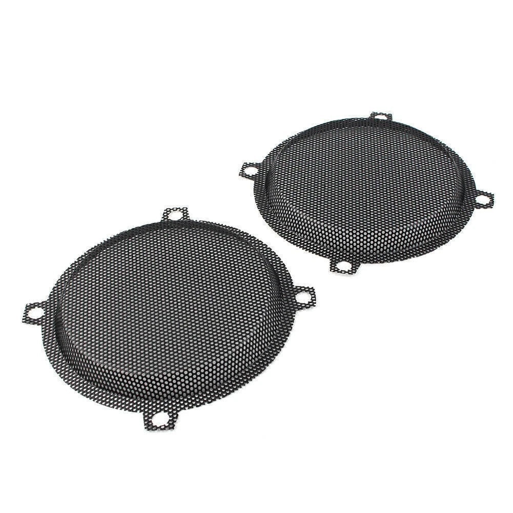 Black Wired Punched Steel Mesh Speaker Grills for Harley Davidson Electra Glide (2014–2023)