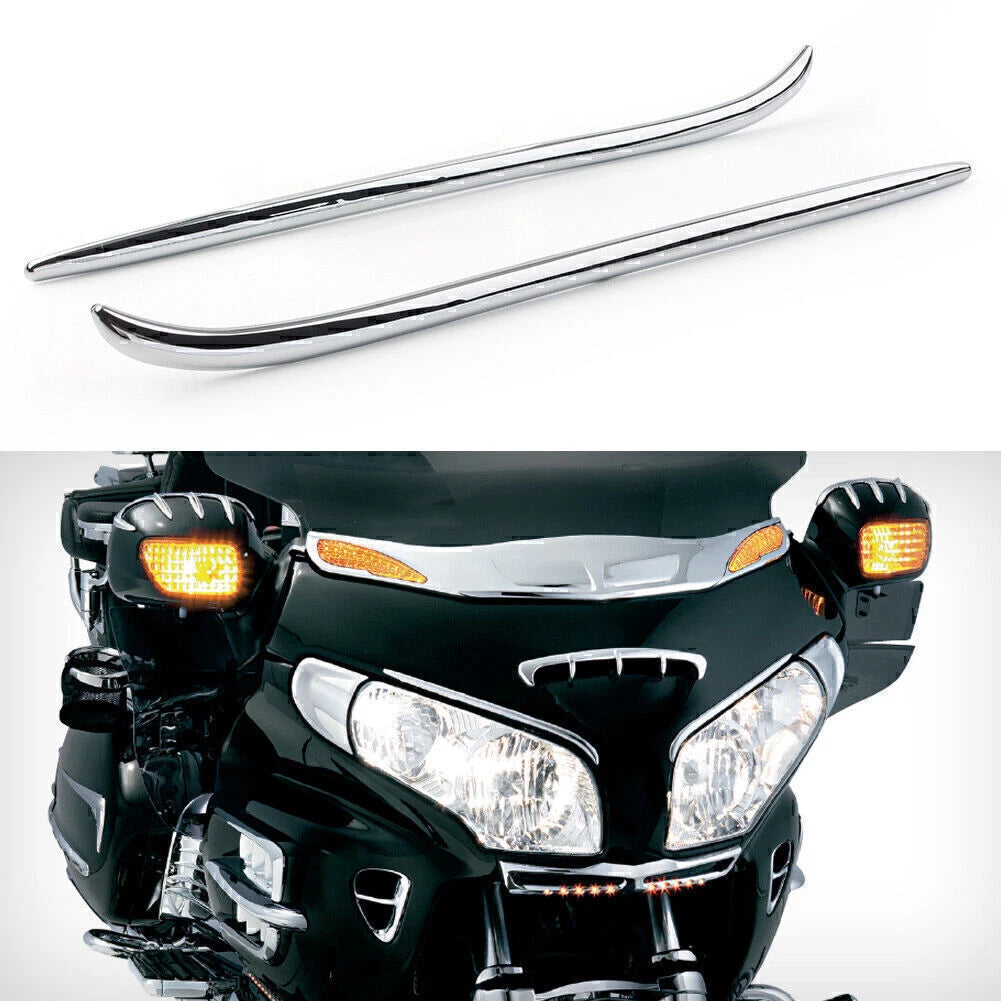 Chrome Fairing Eyebrows Trim for Honda GL1800 (2001–2011)