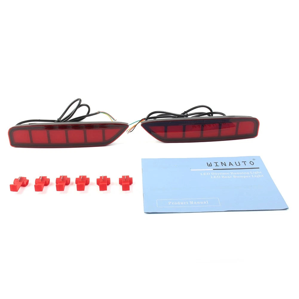 2X Rear Bumper Reflector Brake Fog Lamp Turn Signal Light for Mitsubishi Xpander