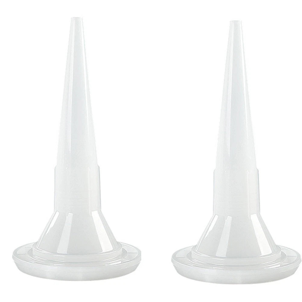 Caulking Nozzle for Home Improvement Tools (Plastic, White)