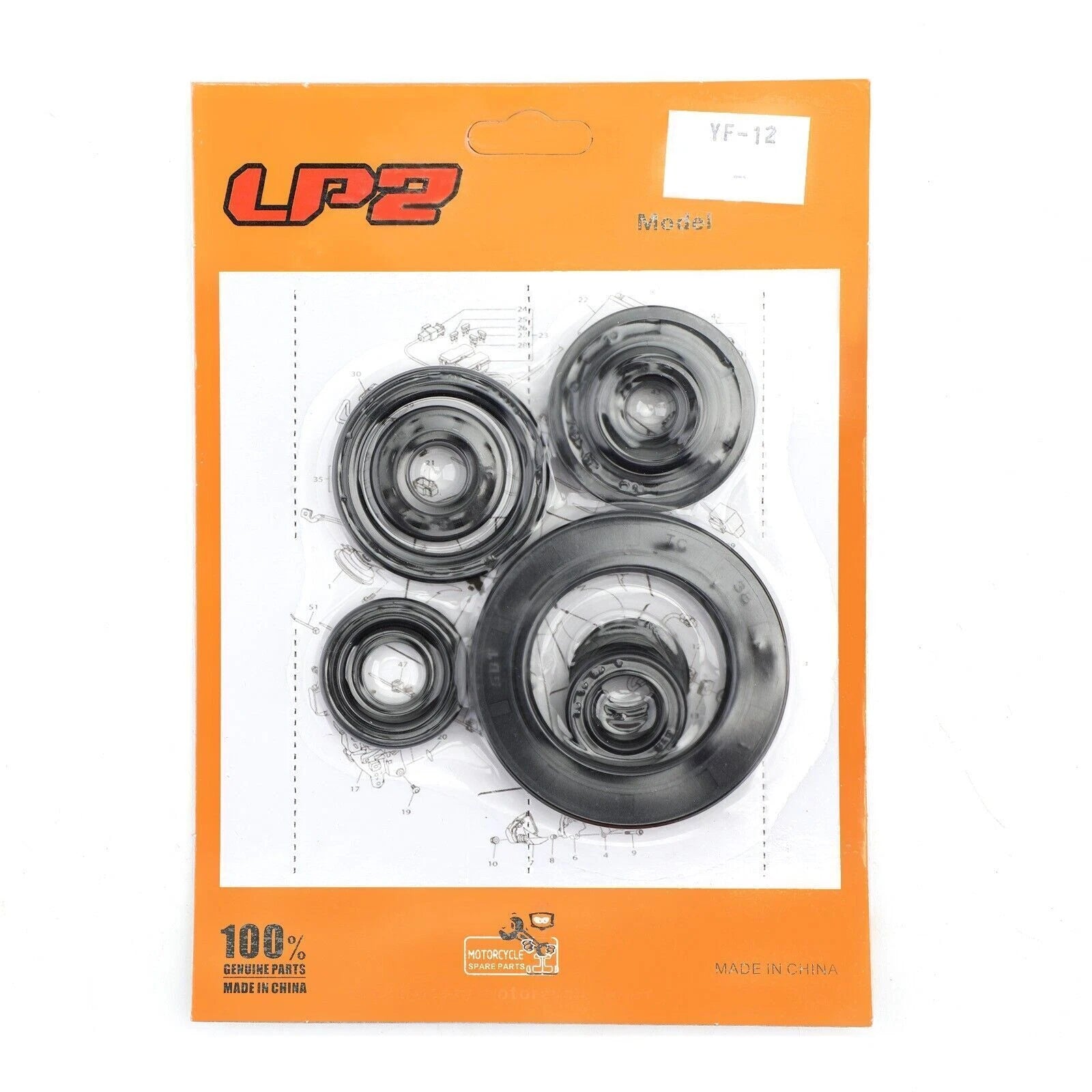 9pcs Engine Oil Seal Kit for Honda CR250R (2002–2004) CR250R CR-250R T9