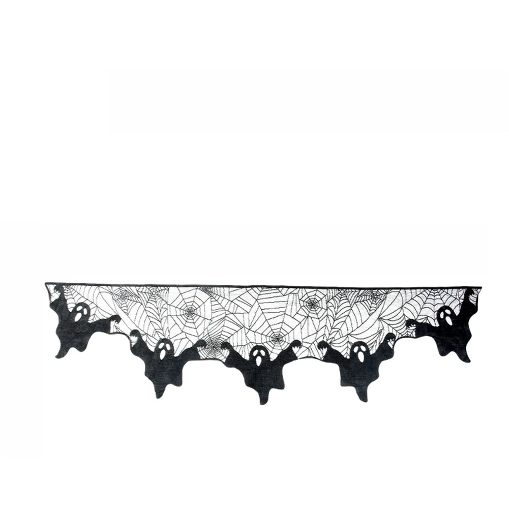 Creepy Backdrop Scarf for Halloween Fireplace Decor (Festive Holiday)