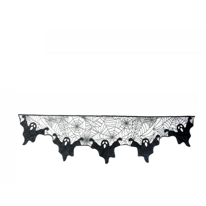 Creepy Backdrop Scarf for Halloween Fireplace Decor (Festive Holiday)