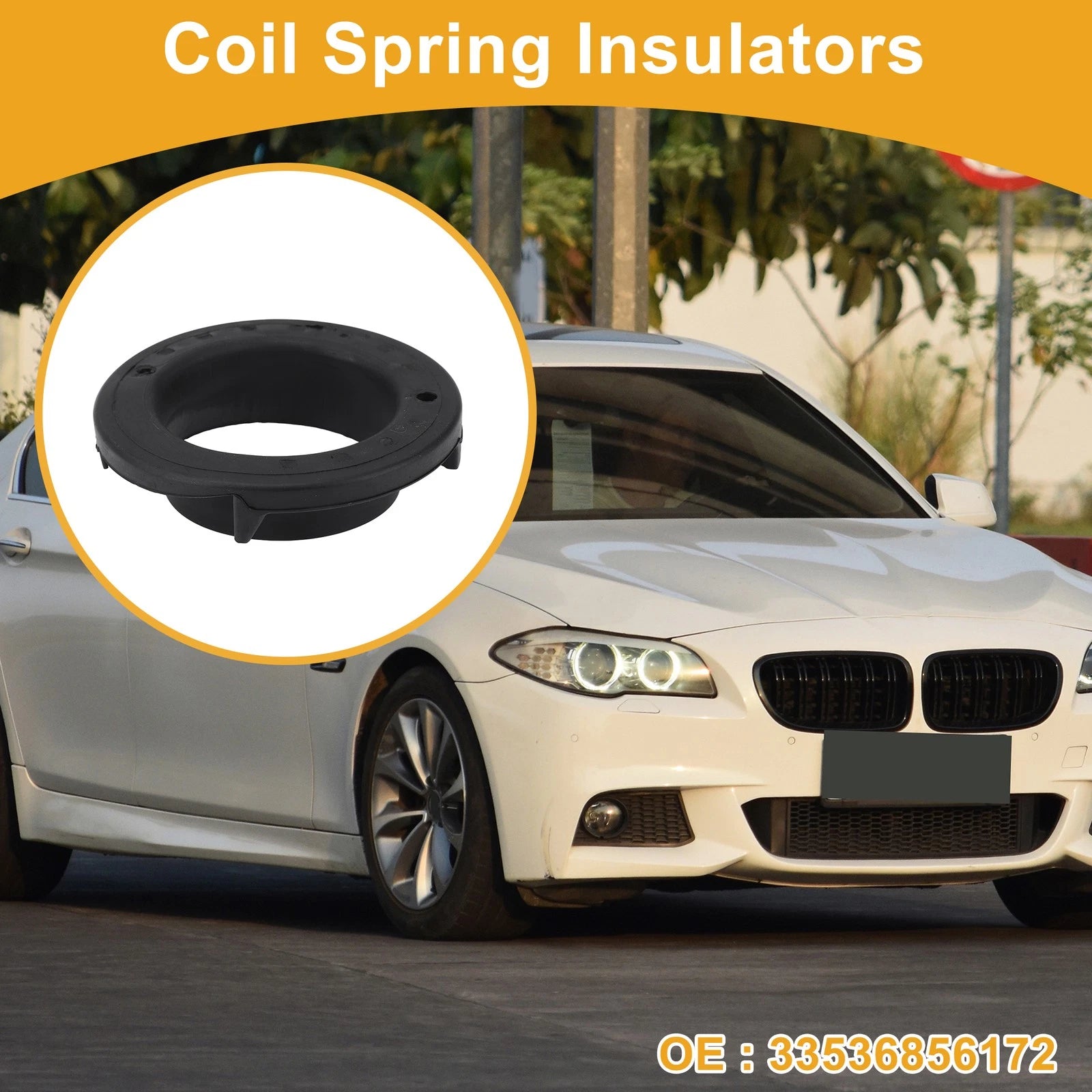 Lower Coil Spring Insulator Replacement for BMW F10 (2009–2016) Rubber