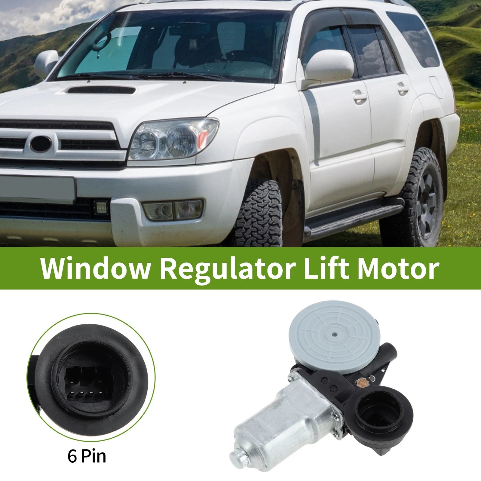 Power Window Regulator Lift Motor Replacement for Toyota 4Runner (2003–2009)