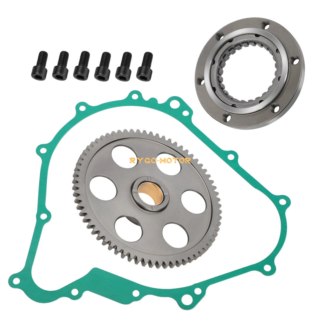 Starter Clutch One Way Gear Bearing Gasket for Yamaha Rhino 450 (2006–2009)