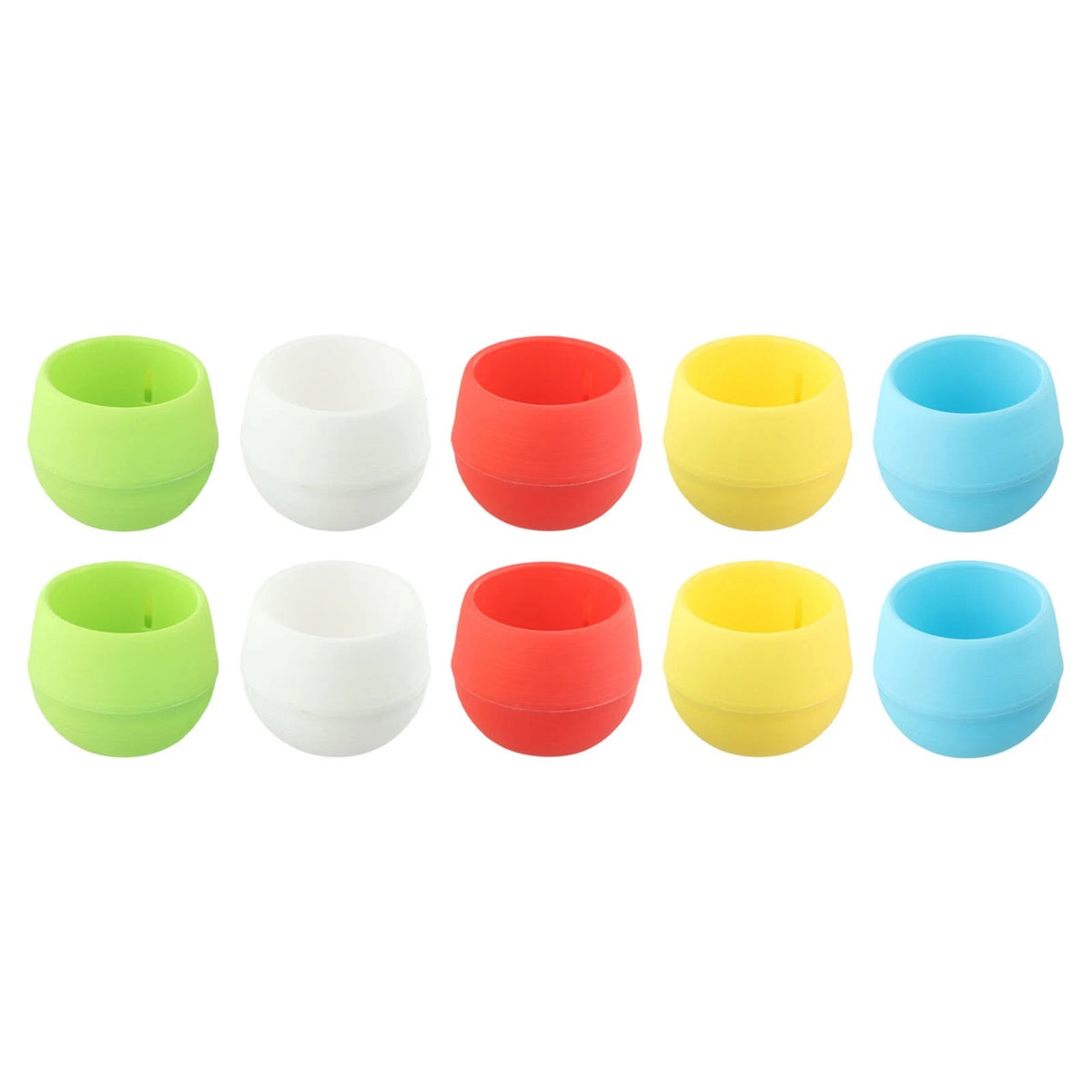 10pcs Artificial Succulent Plants in Round Pots for Home Decor