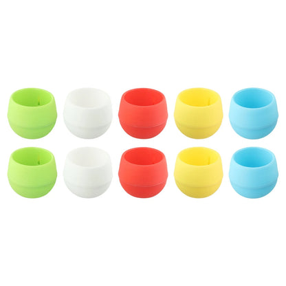 10pcs Artificial Succulent Plants in Round Pots for Home Decor
