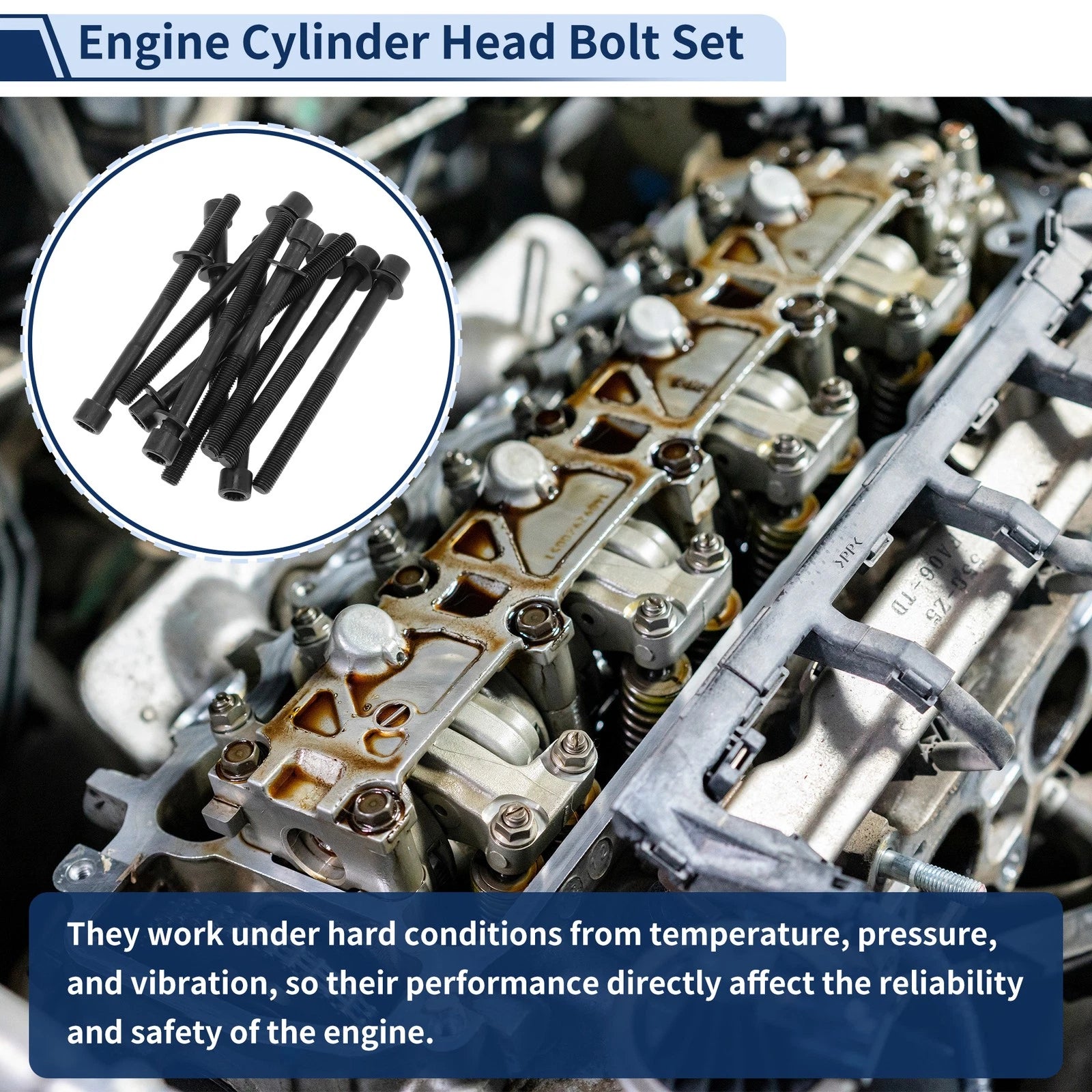 Engine Cylinder Head Bolt Set for Lexus ES350 3.5L V6 (2007–2020)