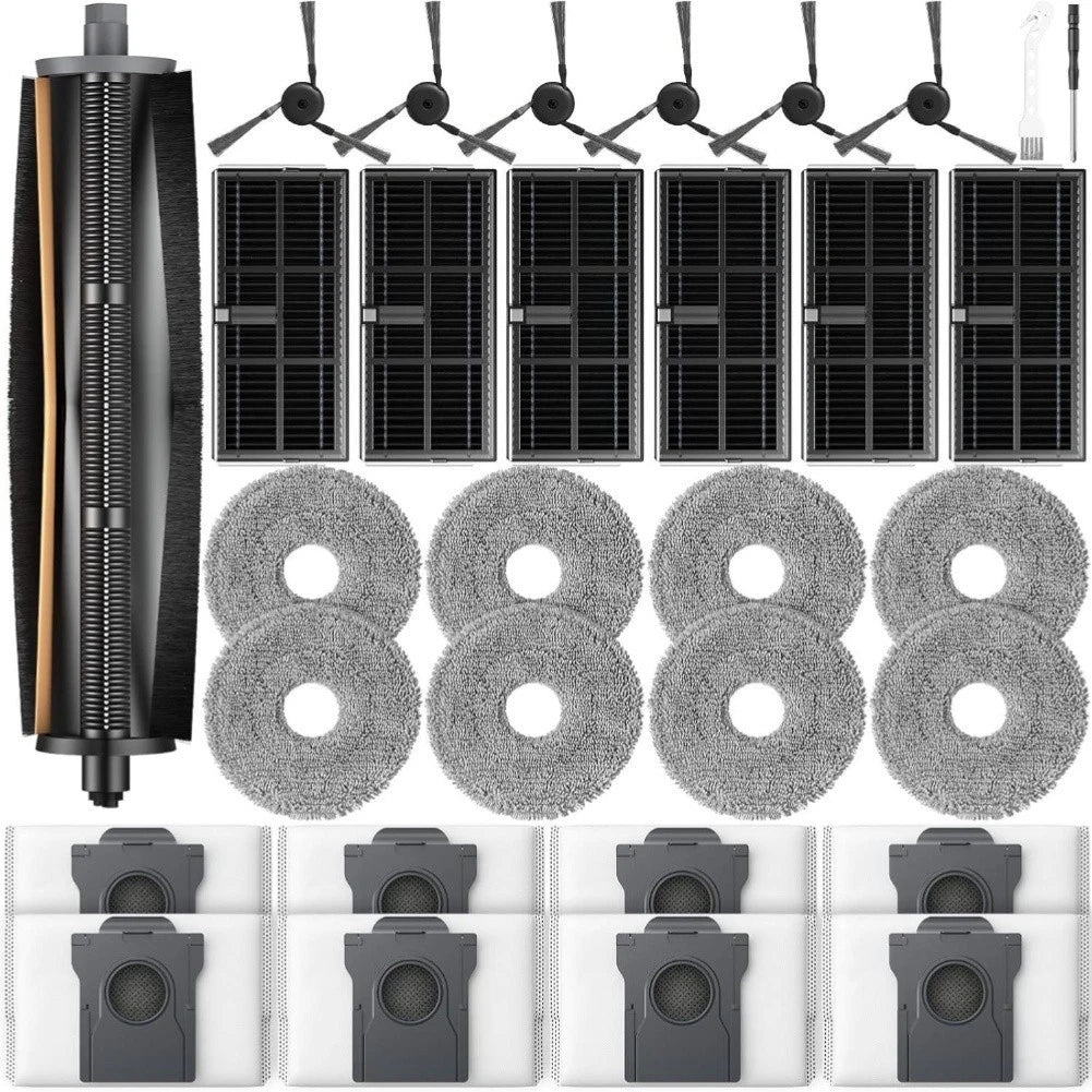 Brush Filter Side Brush Dust Kit for Dreame X-40 X-40 Pro L-40 Ultra