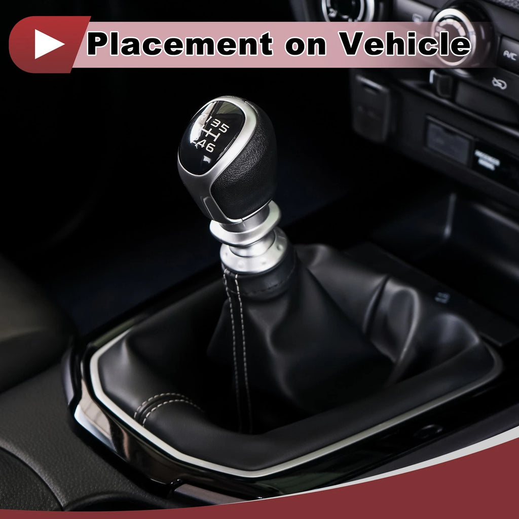 Gear Shift Gaiter Replacement for Volkswagen T5 T5.1 (2003–2011) Black Leather