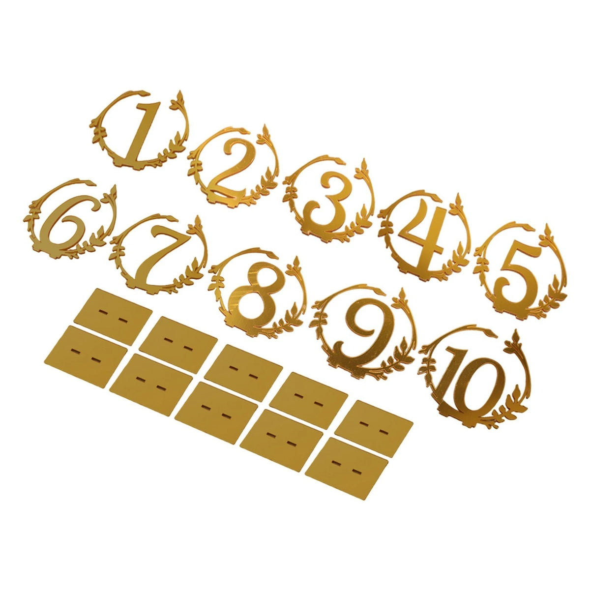 Elegant Modern Table Numbers for Wedding Reception