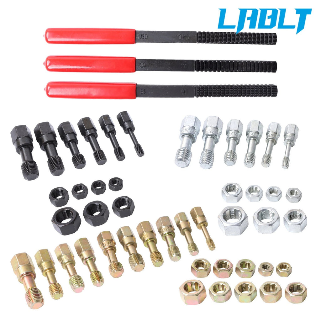 49PCS Thread Chaser Set for UNC UNF Metric Rethreading Tool