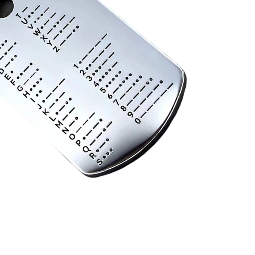 Portable Metal Training Coin for Morse Code Patterns