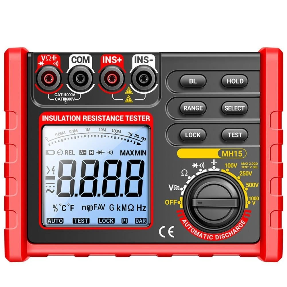 Insulation Resistance Meter with Multiple Measurement Functions