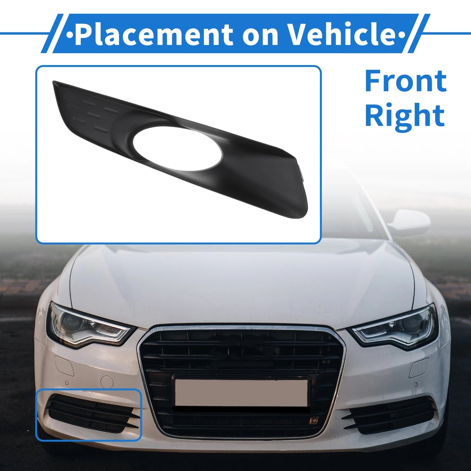 Front Right Fog Light Grille Replacement for Honda Accord Crosstour (2010–2013)