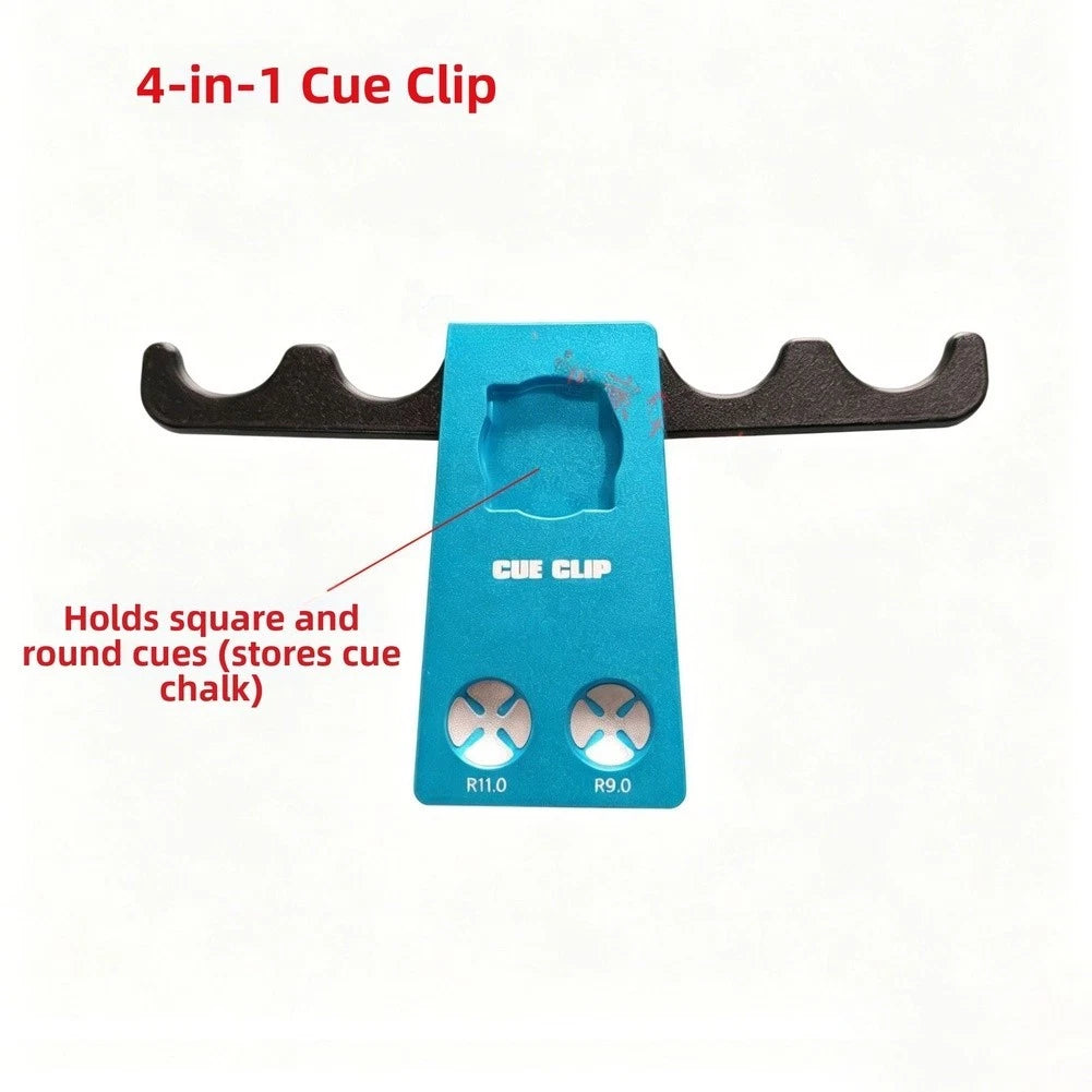 4 in 1 Pool Cue Chalk Holder for Square Round Fit