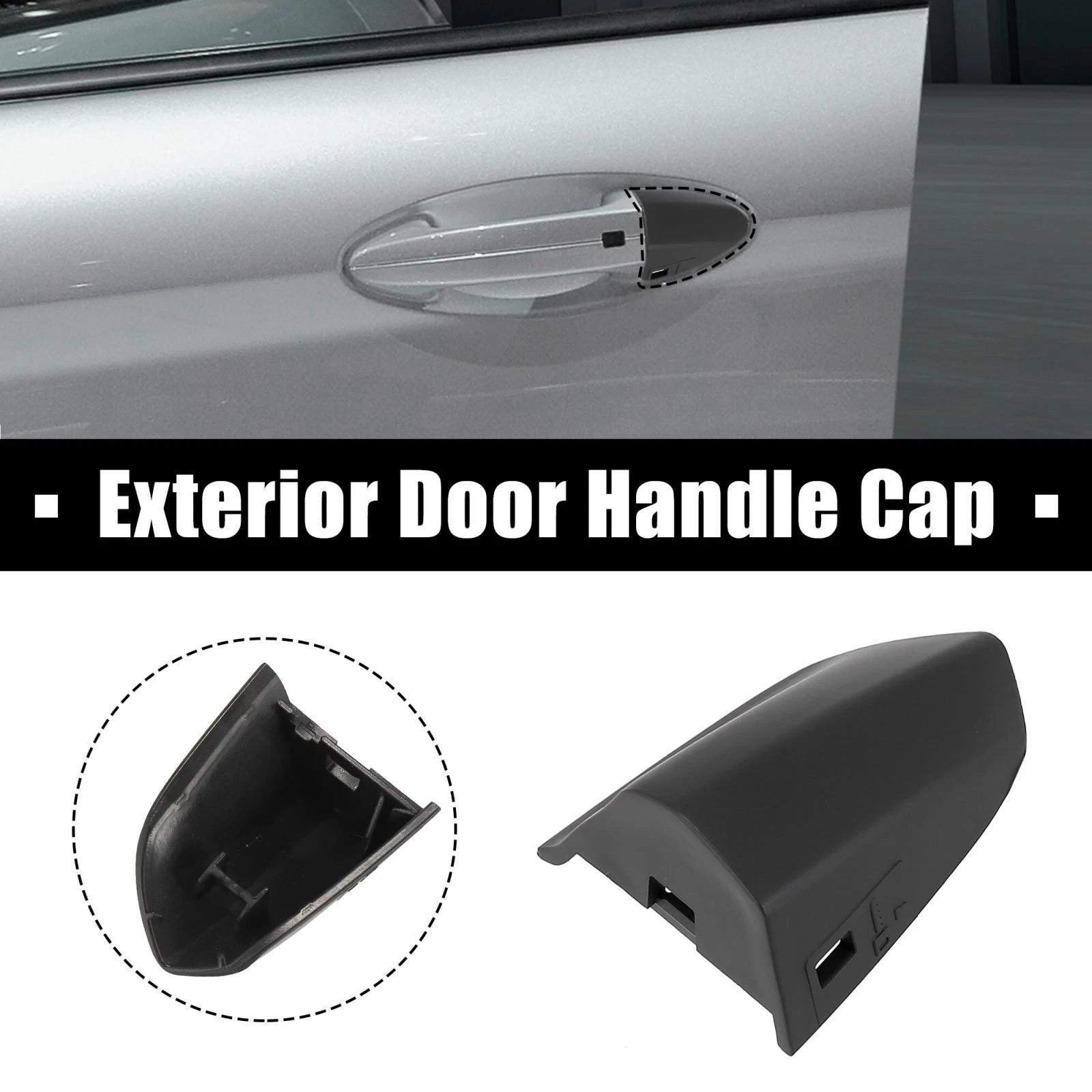Door Trim Cover Front Driver Handle Cover for Ford Mustang (2015–2020)