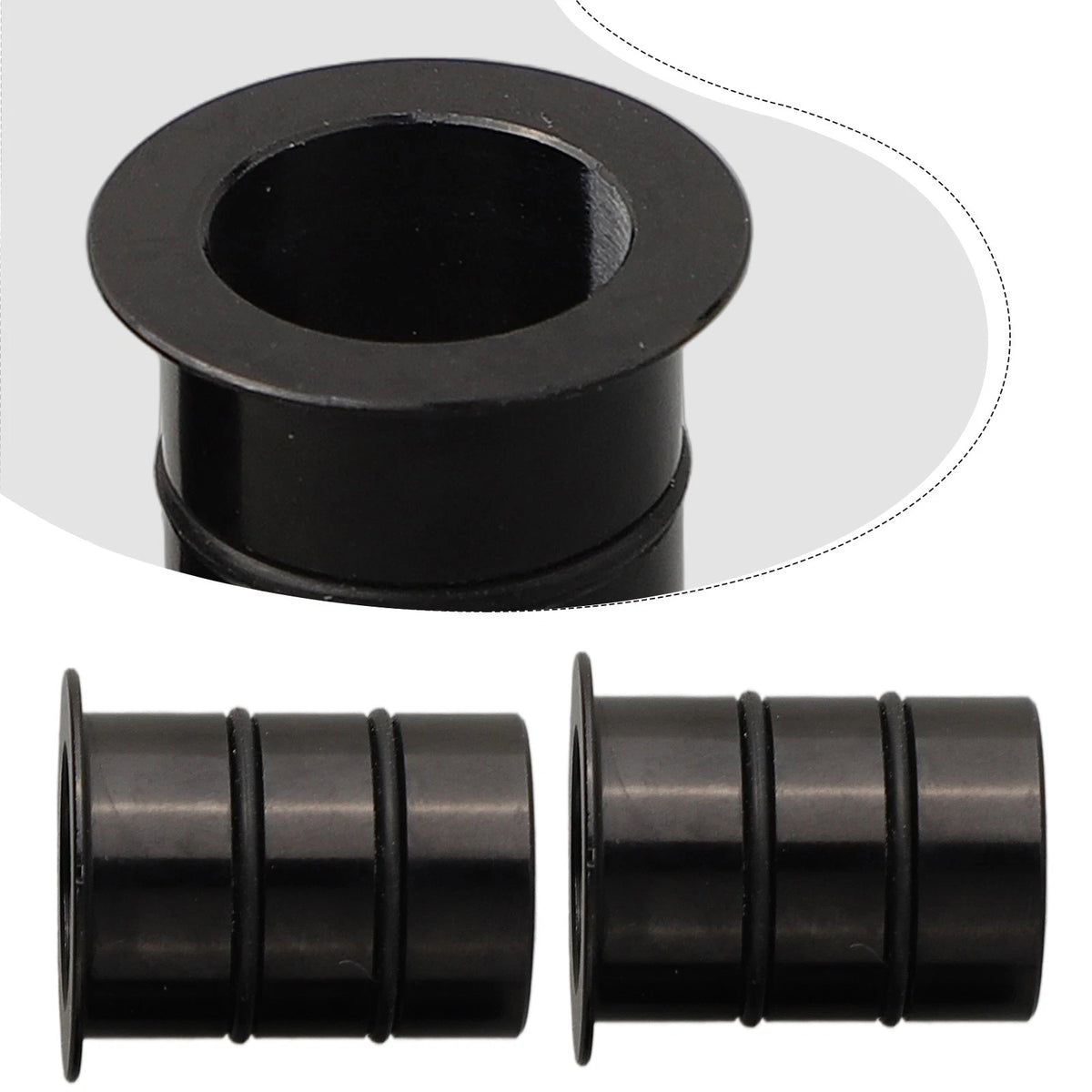2X 15mm-12mm Thru Axle Quick Release Hub Conversion Adapter for Hope
