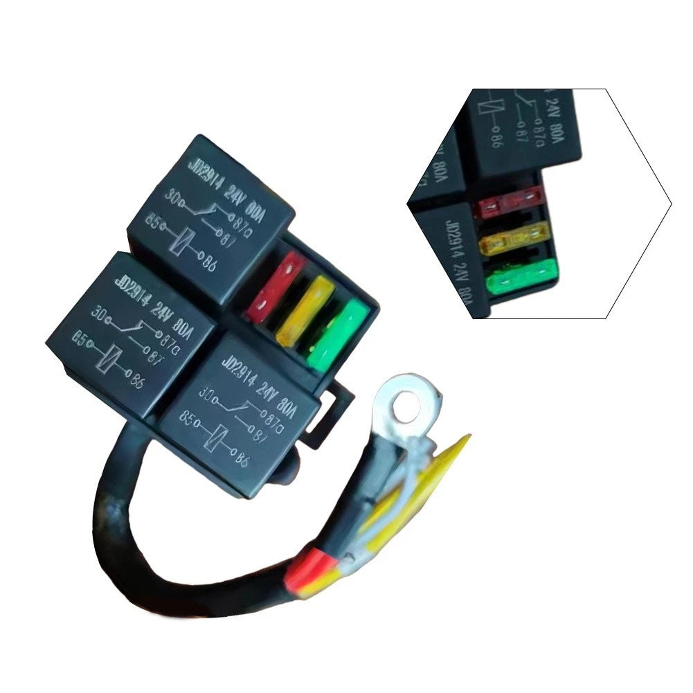 24V Fuse Relay Box Pre-wired Kit For Automotive Use Pre-wired Harness Included