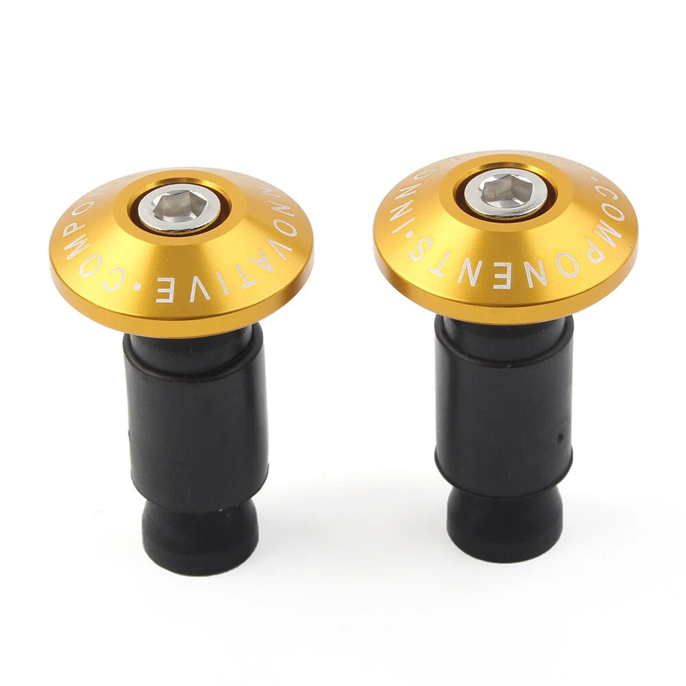 Pair Handlebar End Cap Plugs for Dirt Bike (7/8")