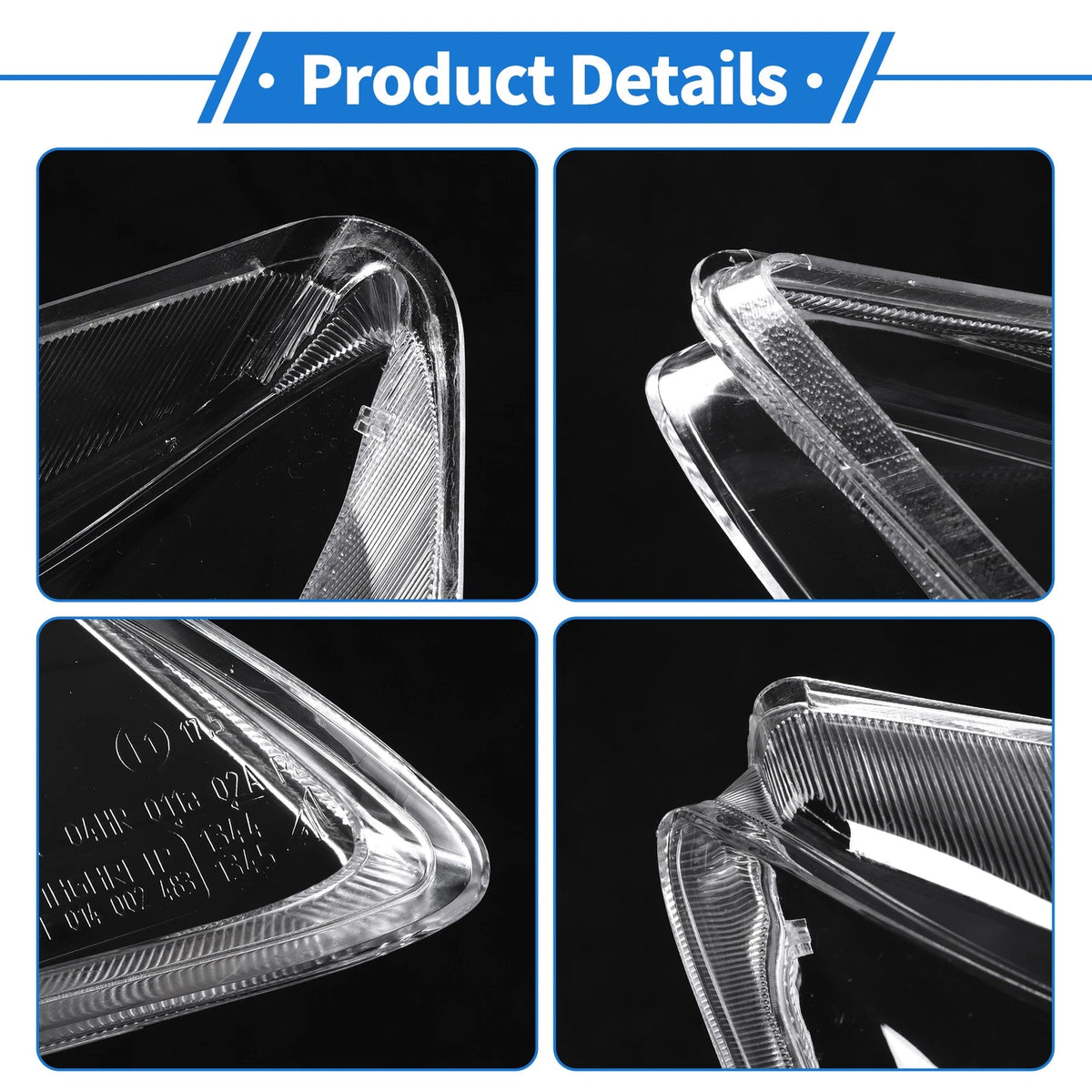 1 Pcs Headlight Lens Cover for Mazda 6 (2003–2008) PC Clear