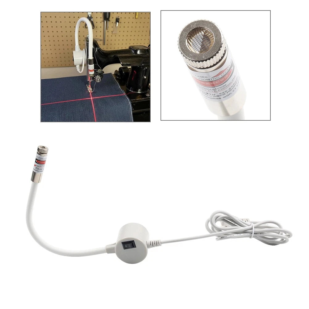 Positioning Cross/Dot/Line Lamp w/ Magnetic for Sewing Machine Cutting 6A 220V