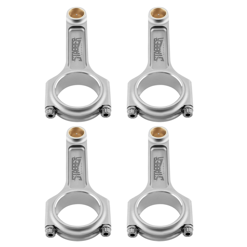 Set of 4 Engine I-Beam Connecting Rods for Ford 2.3L Duratec (2000–2012)