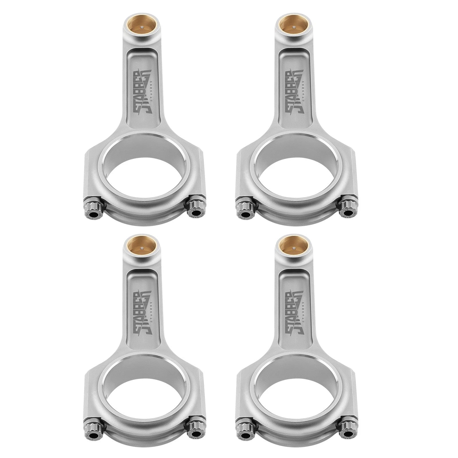Set of 4 Engine I-Beam Connecting Rods for Ford 2.3L Duratec (2000–2012)