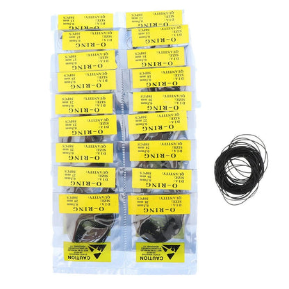 Silicone O Ring Gasket Set for Watch Back (12mm-30mm, 0.5-0.7mm)