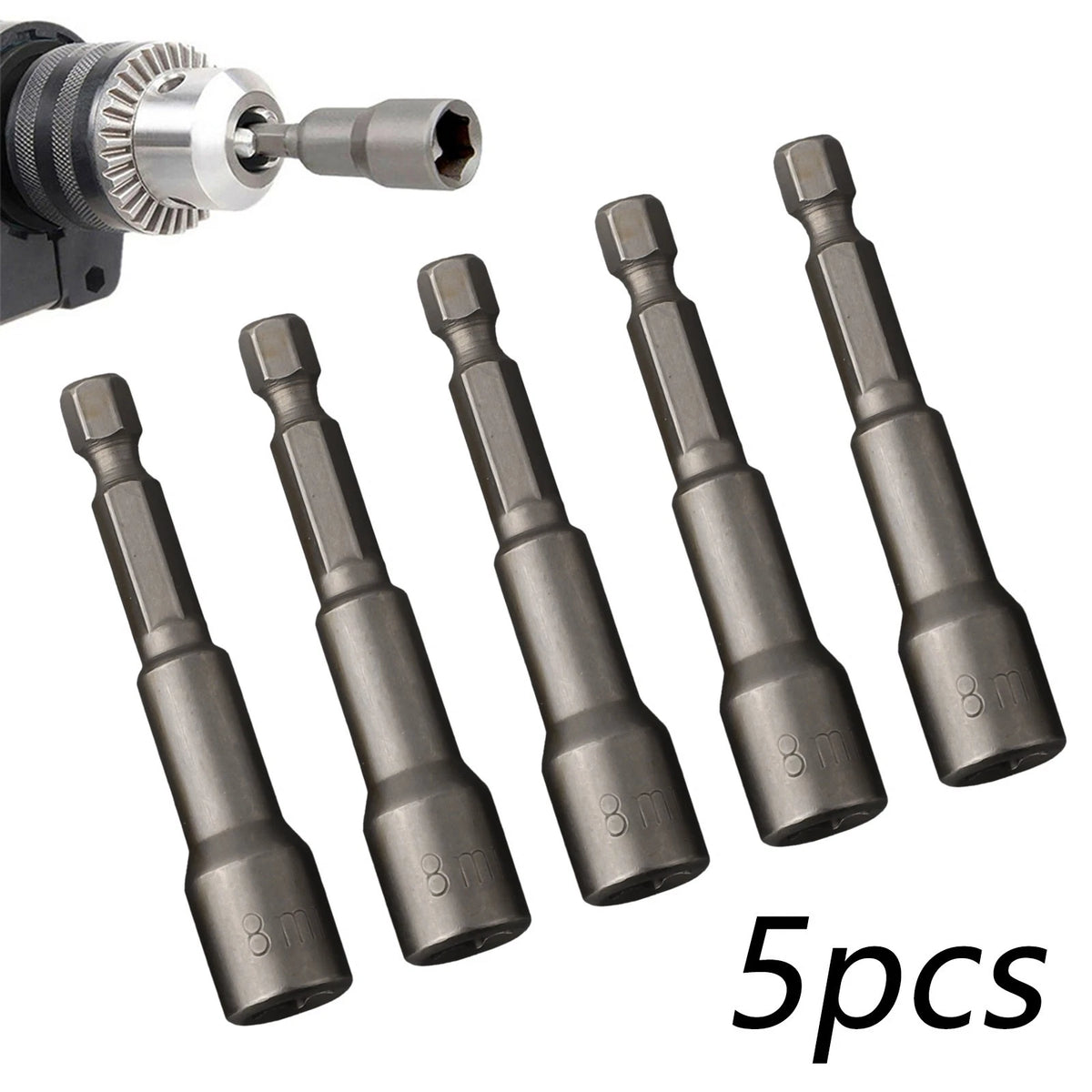 5-Piece Hex Socket Tool Set for Cladding and Roofing