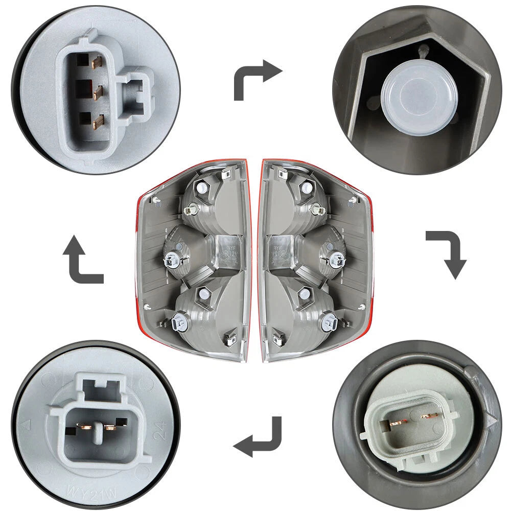 Tail Light Assembly Set for Toyota Tundra TRD (2014–2015) Right + Left Halogen