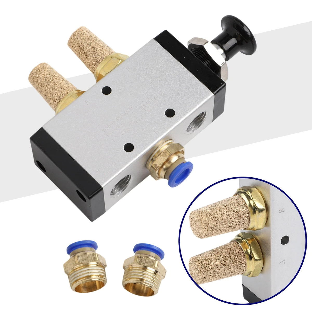 Manual Pneumatic Valve 4R310 5-Way 2-Position Solenoid Valve Pack