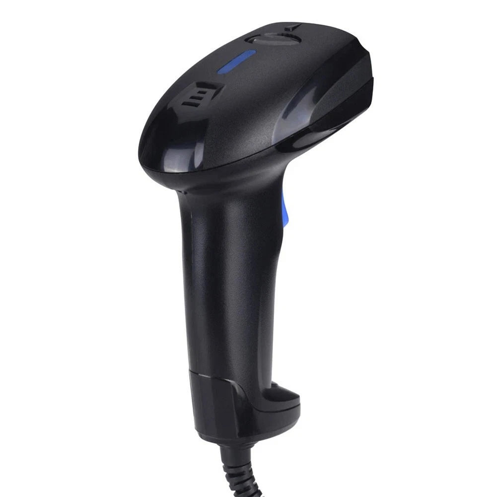 1D Barcode Scanner with Stand for POS (Supports UPC A, EAN 13)