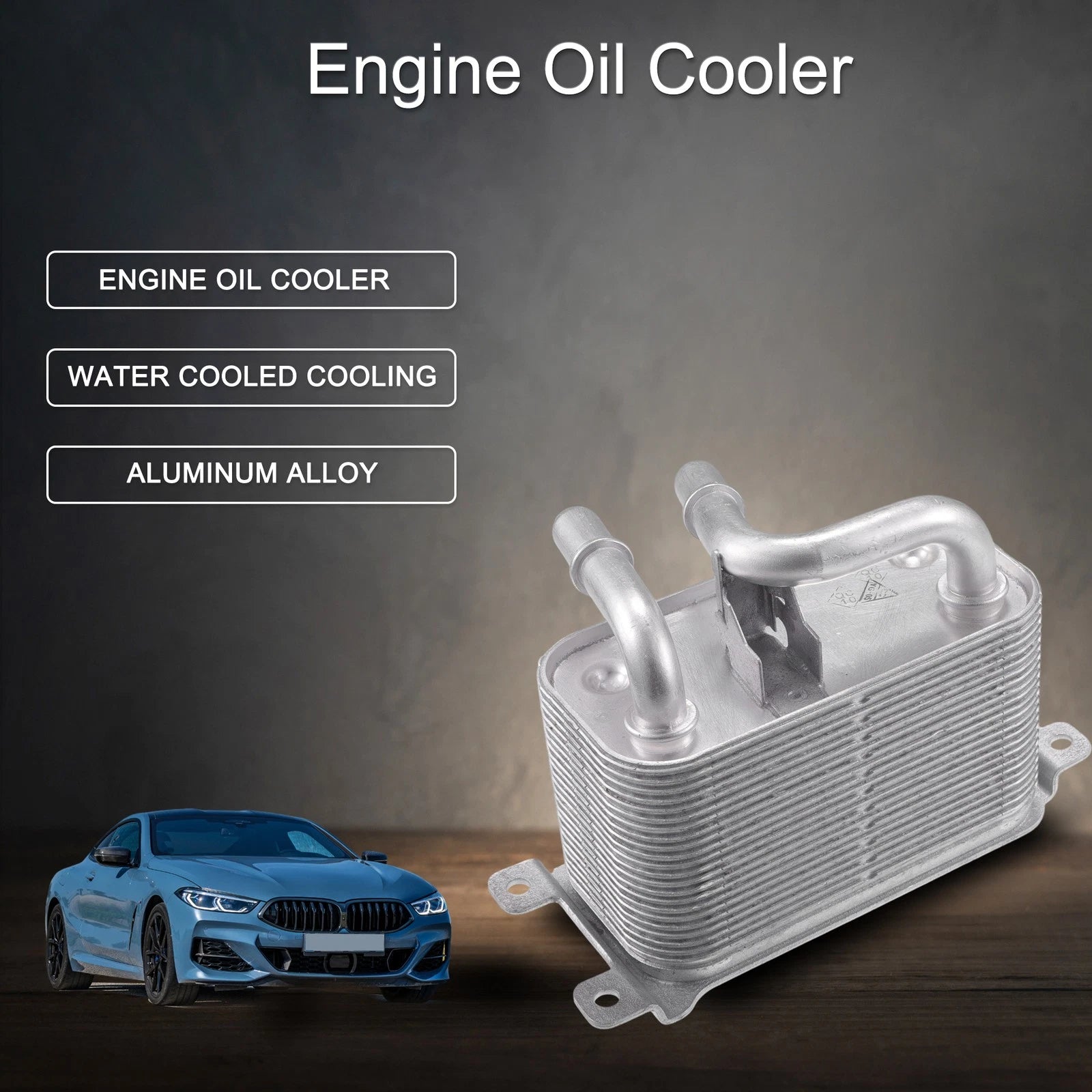 Engine Oil Cooler Assembly with Seals for BMW 535i (2008–2010)