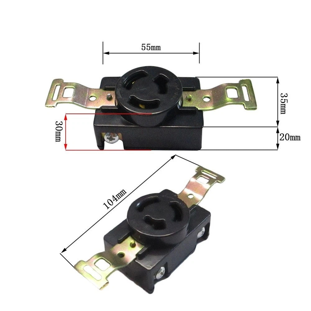 30A 250V Socket Connector for Diesel Generators 168F 192F (3-8KW)