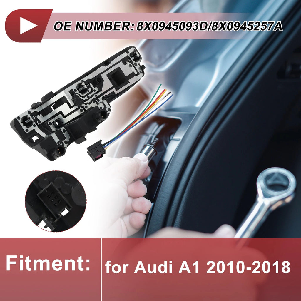Left Tail Light Socket Wiring for Audi A1 (2010–2018) 8X0945093D/8X0945257A